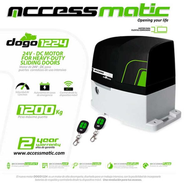 motor para porton electrico corredizo Accessmatic DOGO en bogota, medellin, cucuta