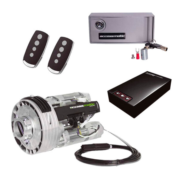 puerta garaje enrollable con motor Armadillo Accessmatic en bucaramanga, medellin, armenia, pereira, valledupar